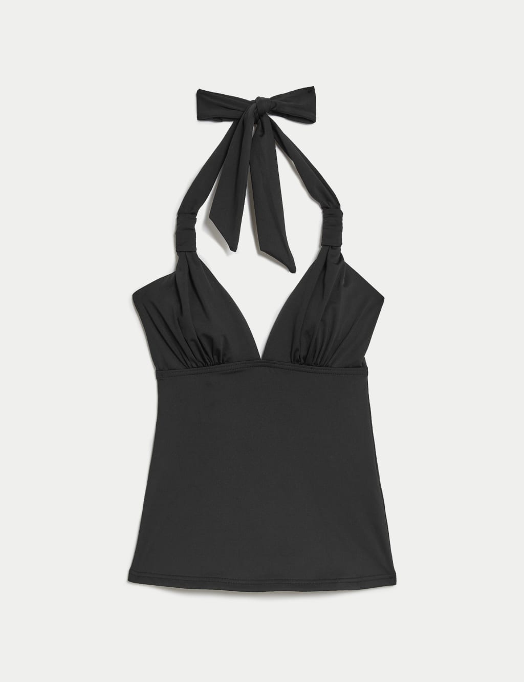 Tummy Control Plunge Halterneck Tankini Top M&S Collection M&S