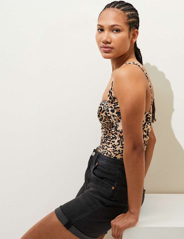 Tummy Control Printed Padded Swimsuit M&S Collection M&S