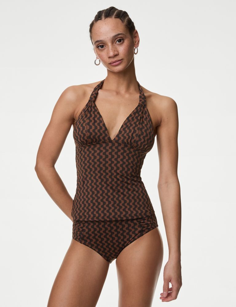 Buy MARKS & SPENCER Tummy Control Printed Plunge Swimsuit 2024