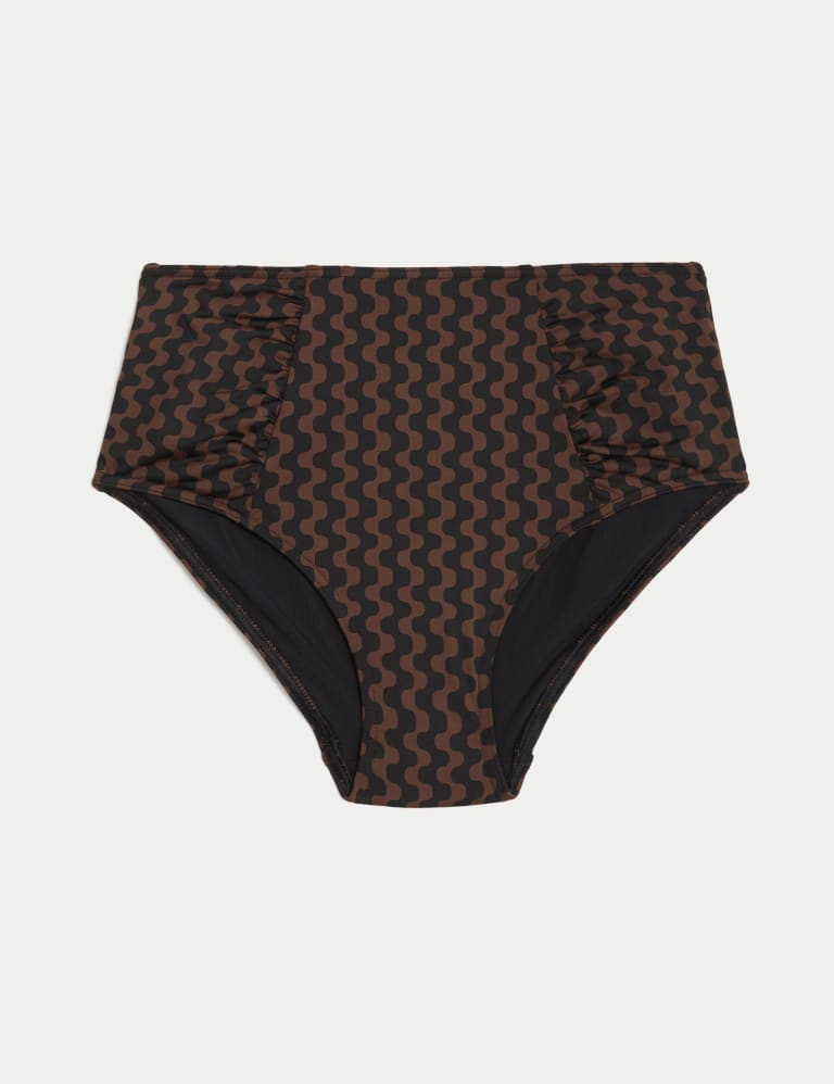 Tummy Control Printed Ruched Bikini Bottoms 2 of 5