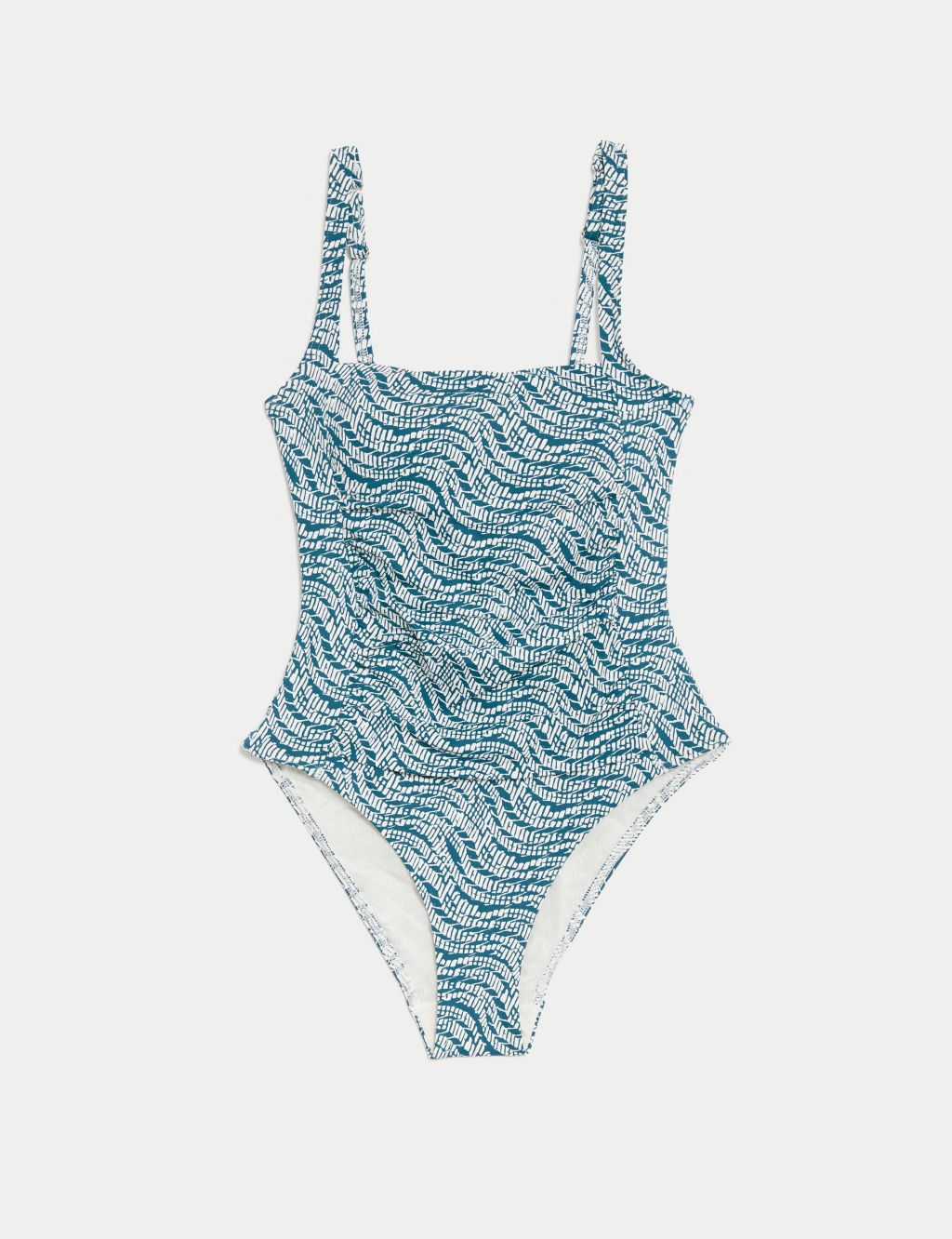 Tummy Control Printed Square Neck Swimsuit 1 of 5
