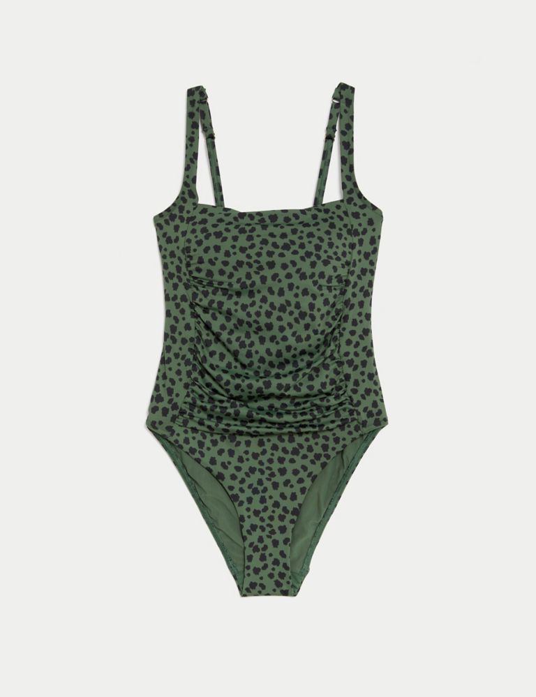 Tummy Control Printed Square Neck Swimsuit 2 of 5