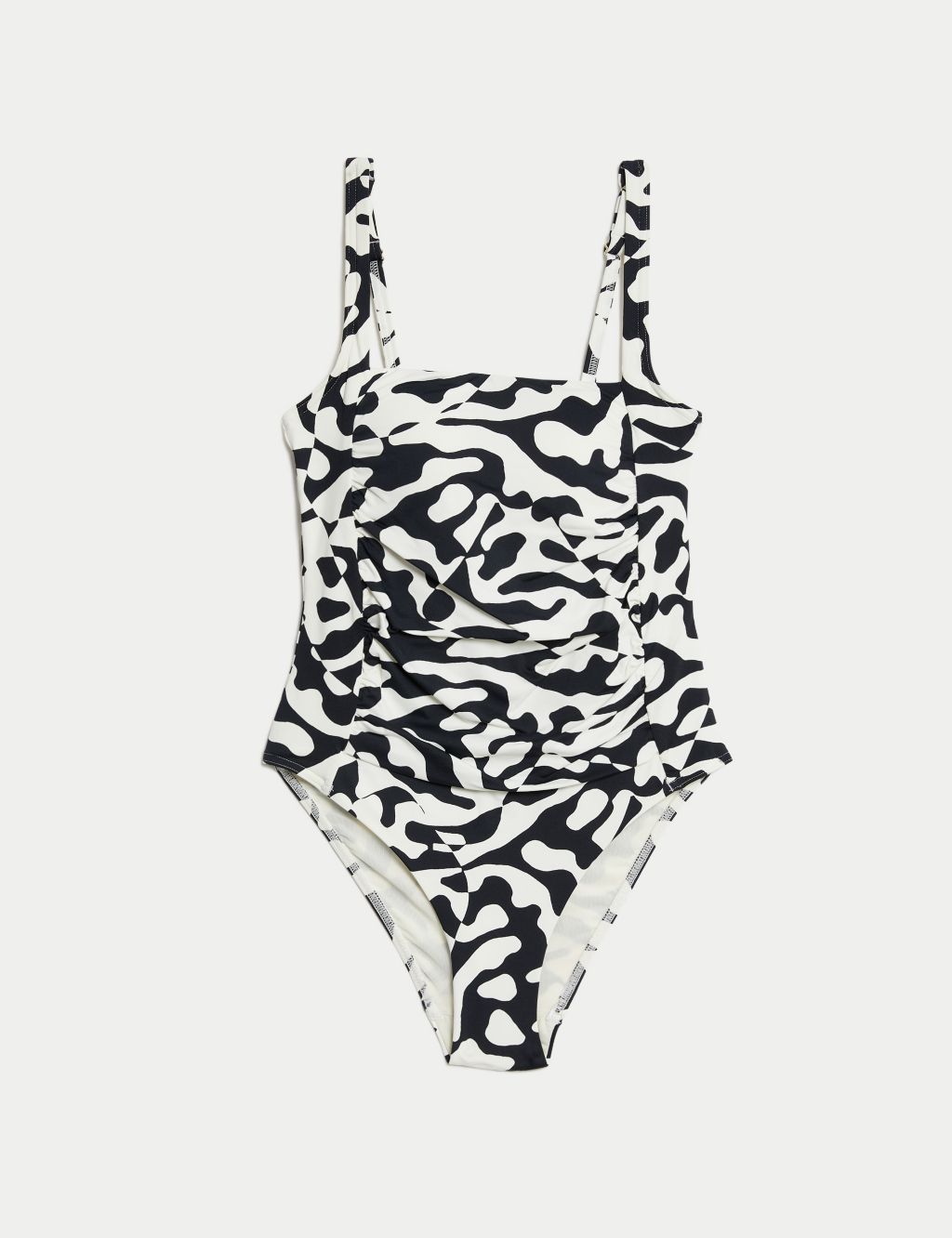 Tummy Control Printed Square Neck Swimsuit 1 of 6