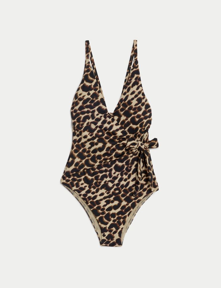 Tummy Control Printed Wrap Swimsuit | M&S Collection | M&S