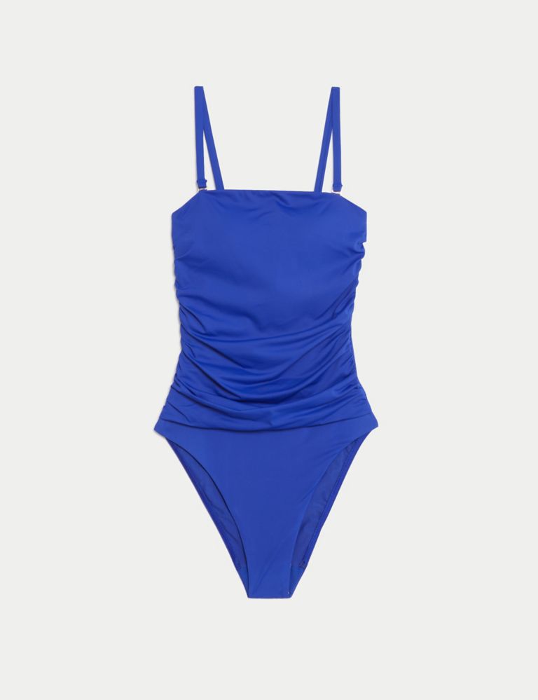 Tummy Control Ruched Bandeau Swimsuit 2 of 6