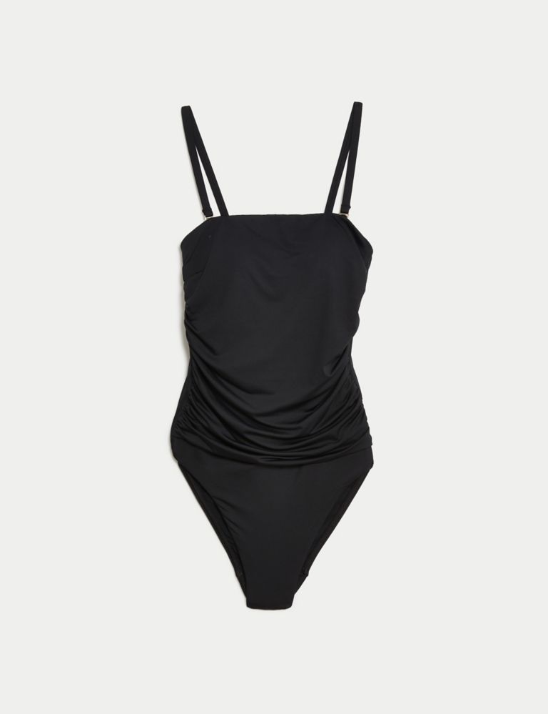 Tummy Control Ruched Bandeau Swimsuit 2 of 5