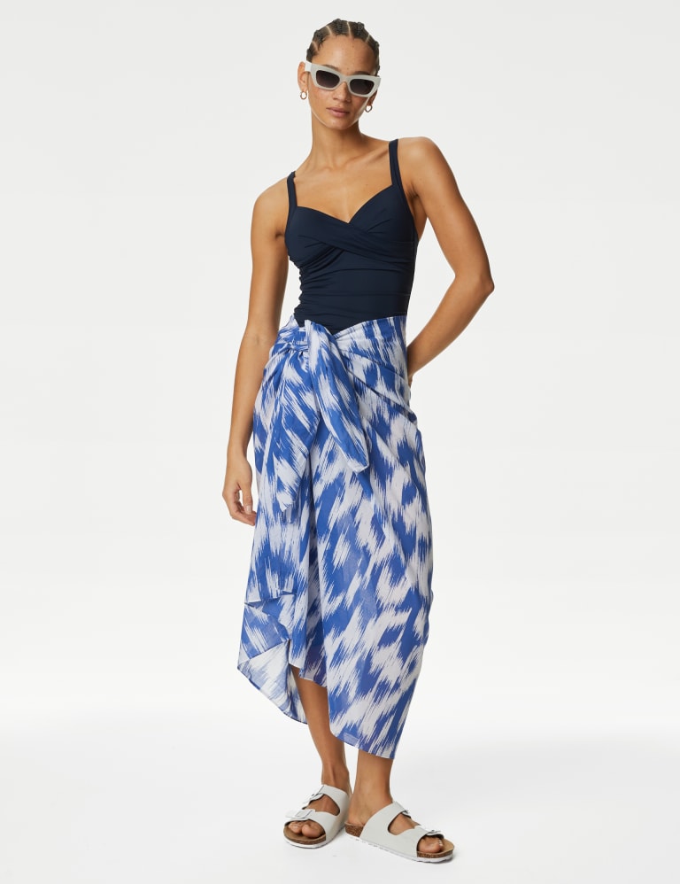 Tummy Control Ruched Plunge Swimsuit M S Collection M S