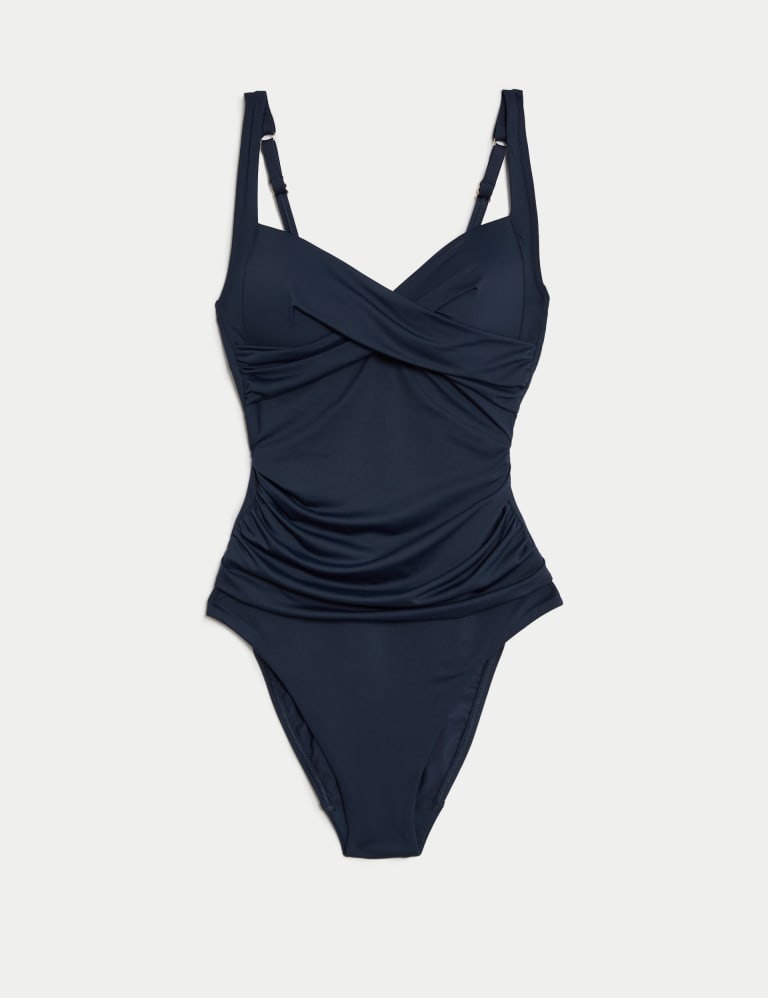 Tummy Control Ruched Plunge Swimsuit 2 of 5