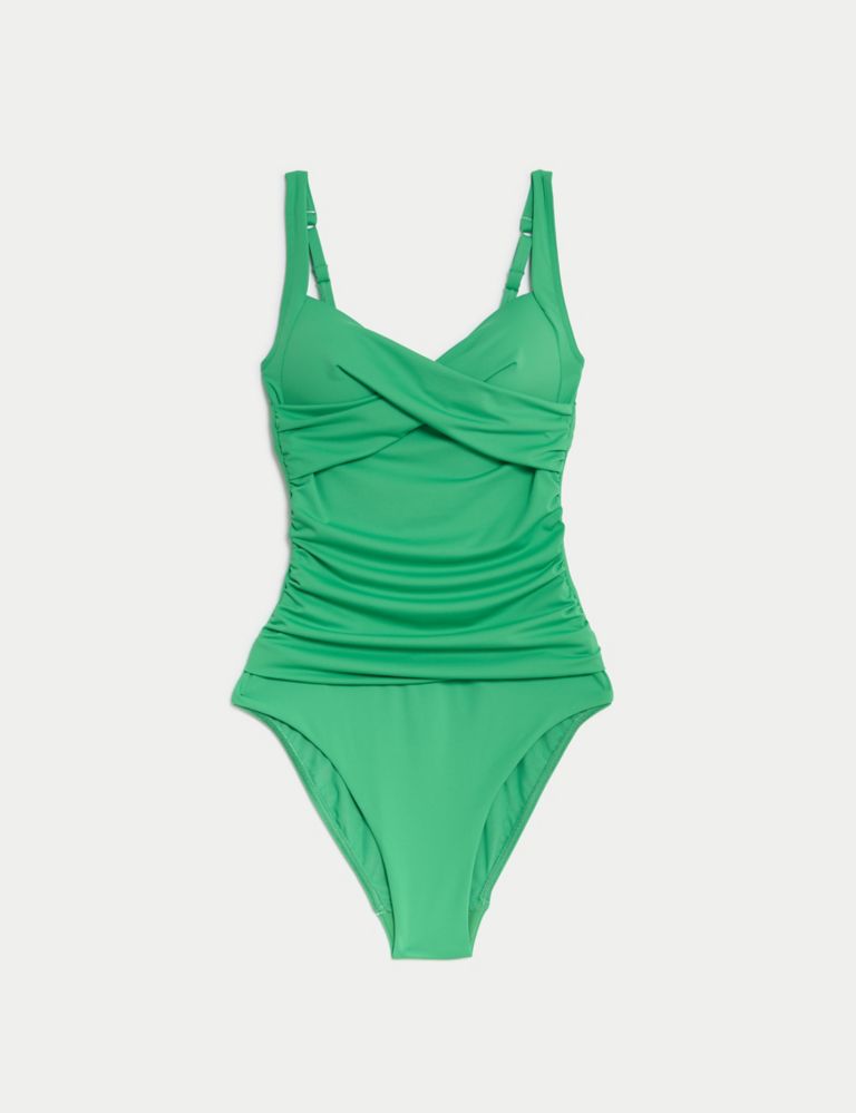 Tummy Control Ruched Plunge Swimsuit 2 of 6
