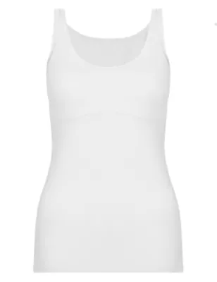 Buy White Cotton Tummy Control Secret Shaping Vest from the Next UK online  shop