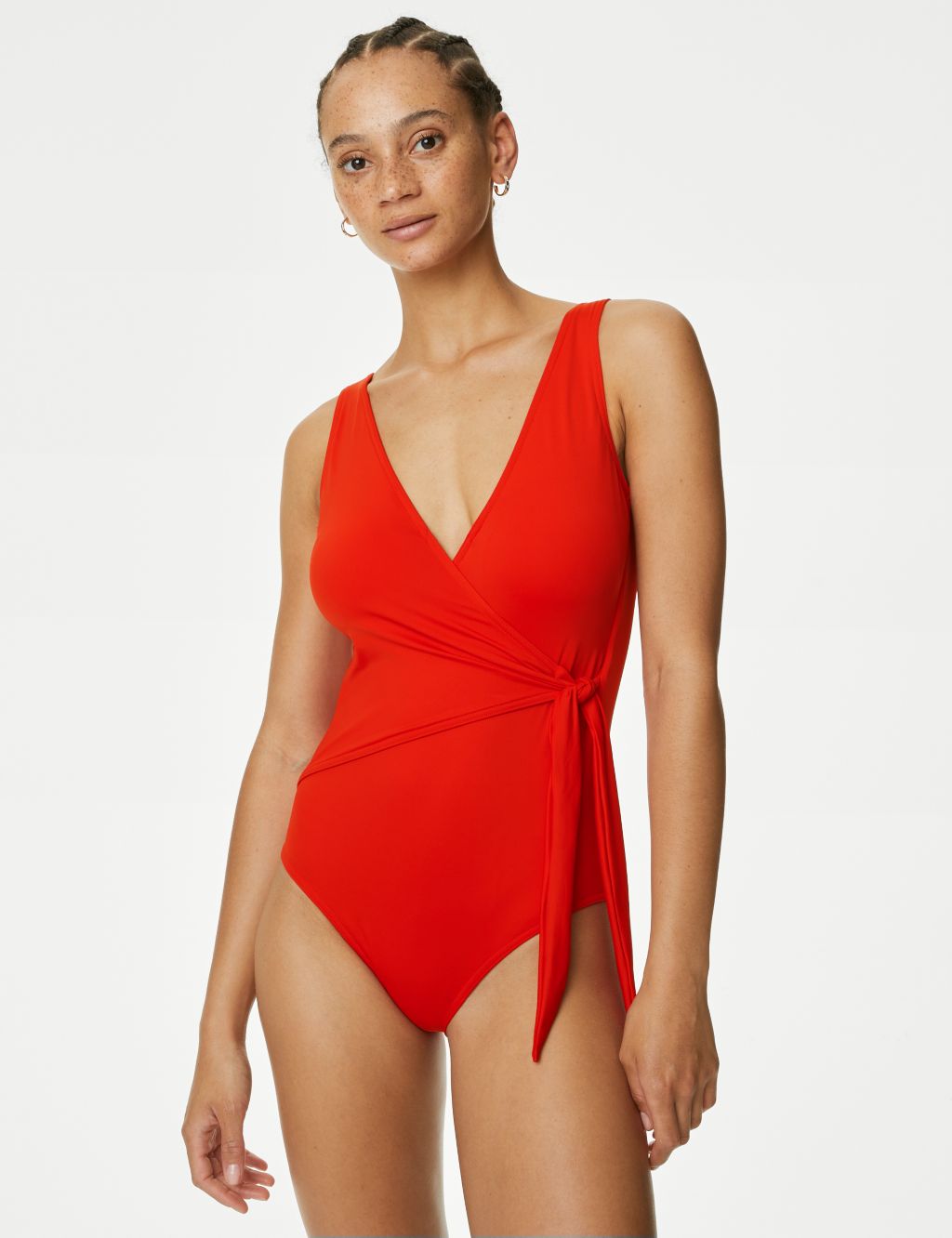 Tummy Control Wrap Plunge Swimsuit 4 of 4