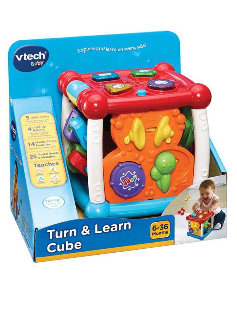 VTech, Soft and Smart Sensory Cube, Put-and-Take Ball Play, Baby Toy 