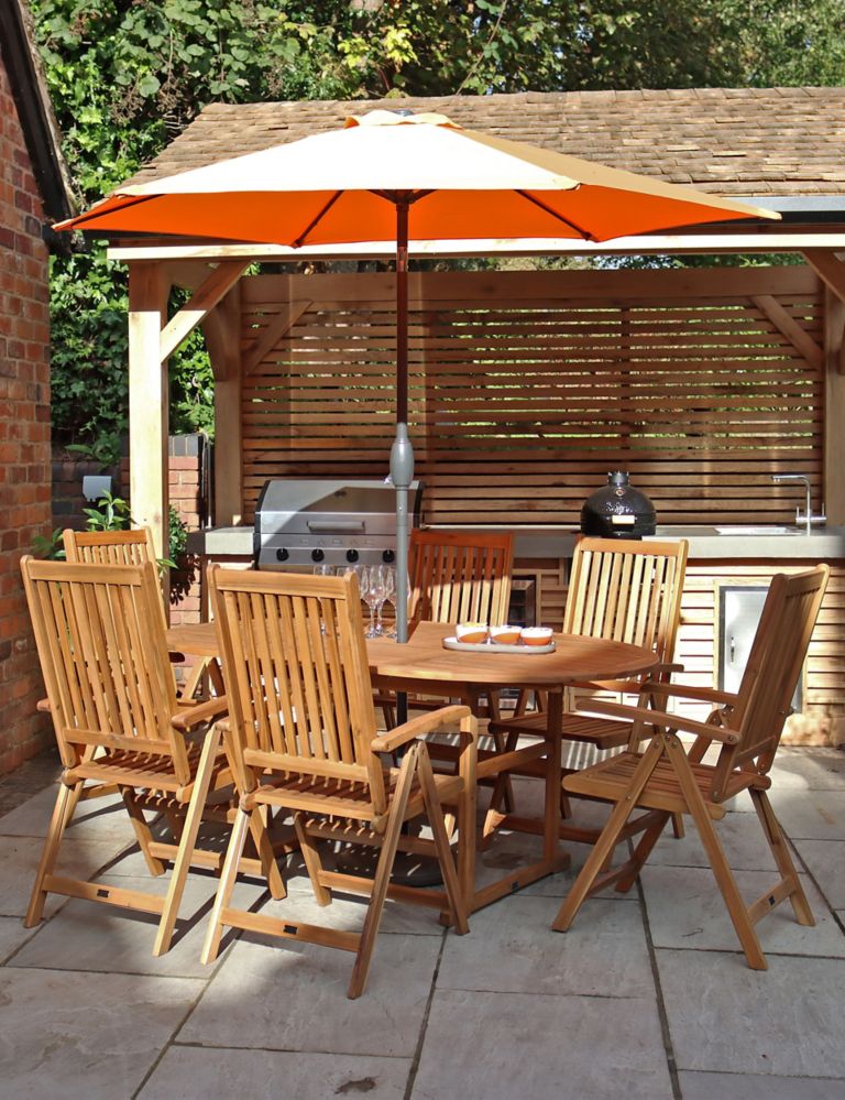 Turnbury 6 Seater Garden Table & Chairs 1 of 3