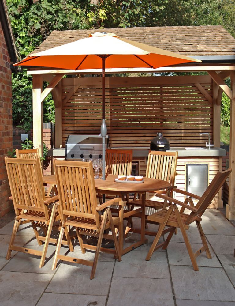 Turnbury 6 Seater Garden Table & Chairs 2 of 3