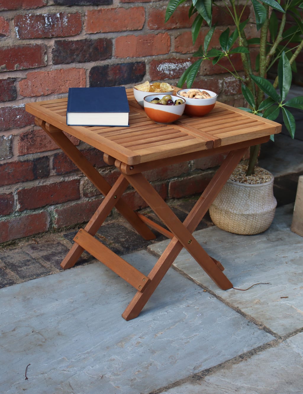 Folding garden 2024 side table