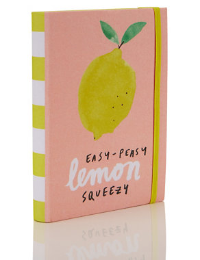 Tutti Fruity A6 Notebook with Elastic Easy-Peasy Lemon Image 2 of 3
