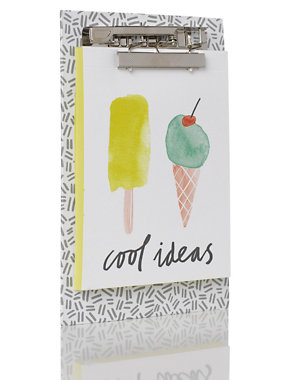 Tutti Fruity Ice Cream Shopping List with Clipboard Image 2 of 3