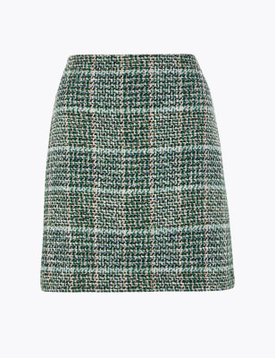 Tweed A-Line Mini Skirt | M&S Collection | M&S