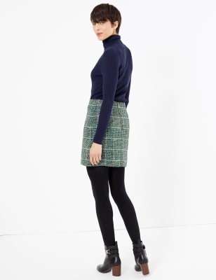 A line 2024 tweed mini skirt