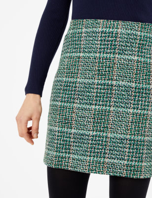 A line tweed mini skirt sale