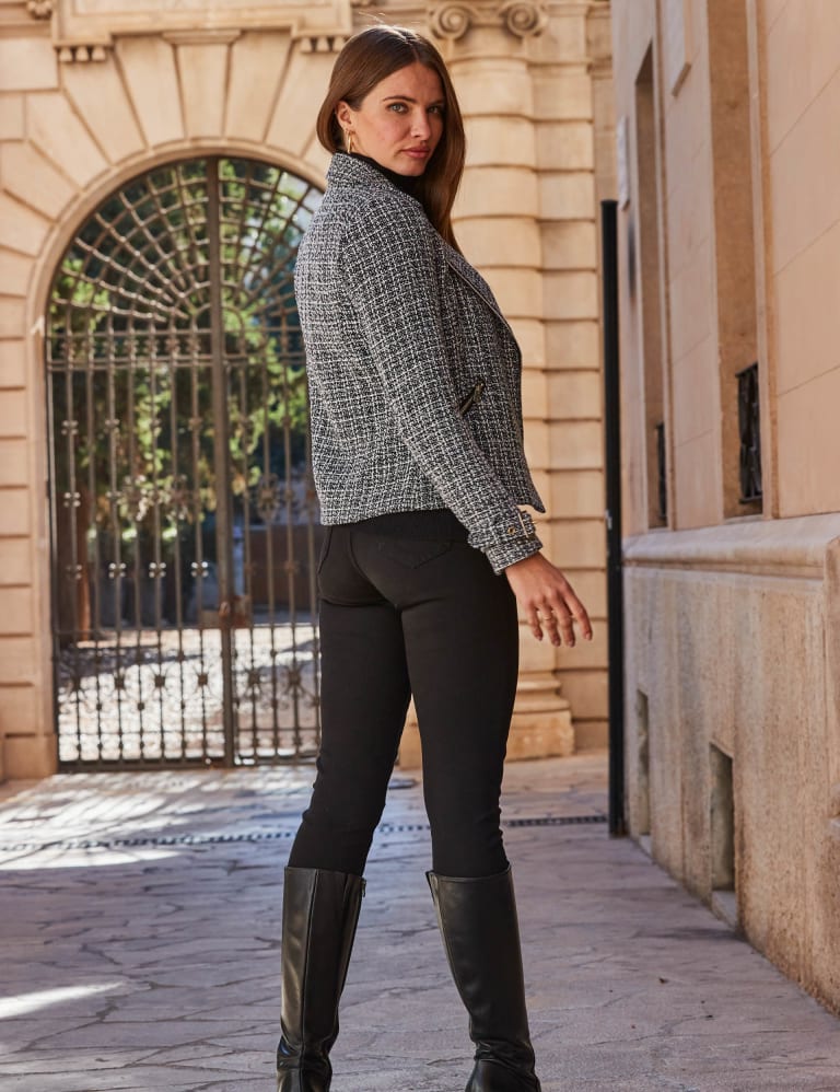 Tweed biker jacket womens clearance
