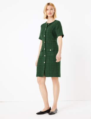 Midi tweed clearance dress