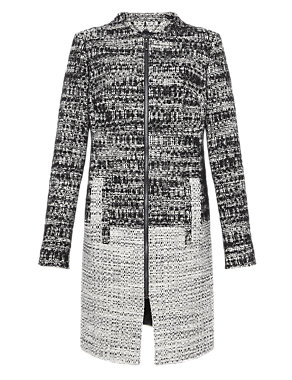 Tweed Coat with Wool | Autograph | M&S
