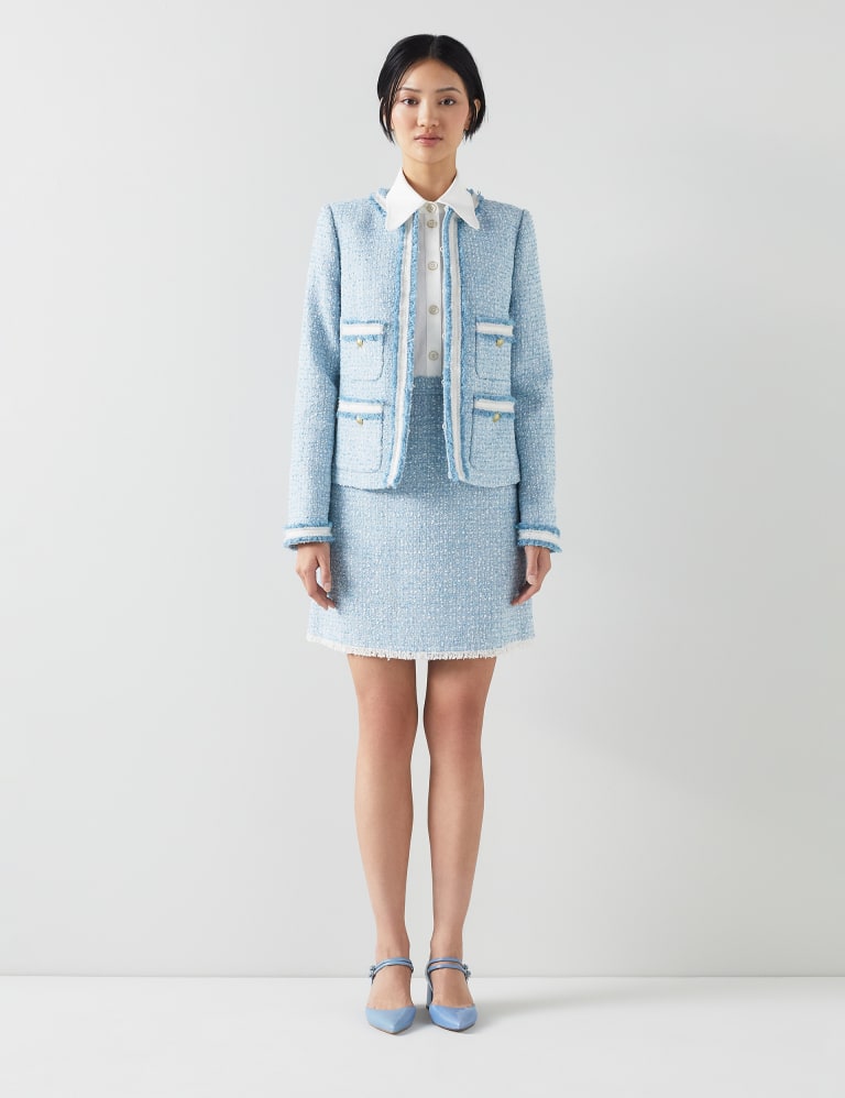 Lk bennett tweed coat discount