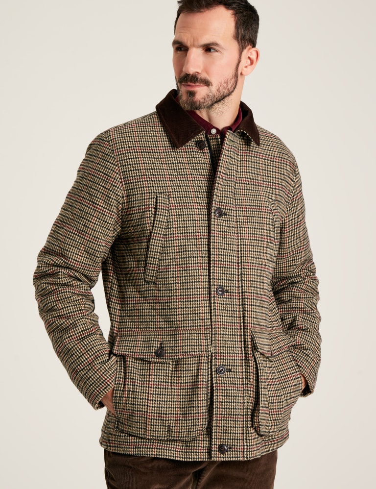 Tweed quilted jacket cheap