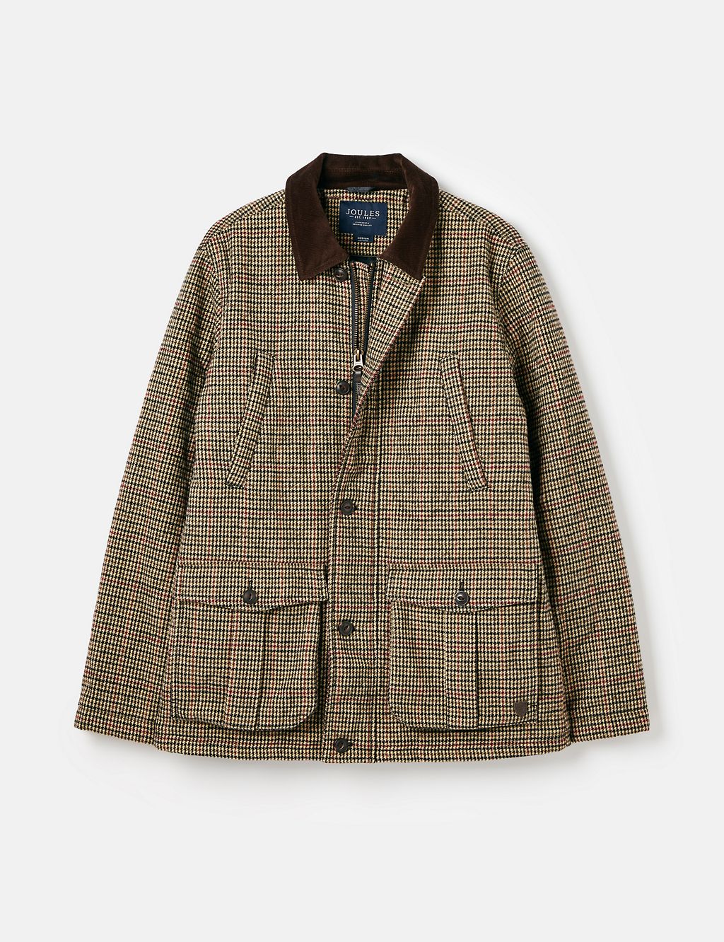 Tweed Quilted Padded Jacket | Joules | M&S