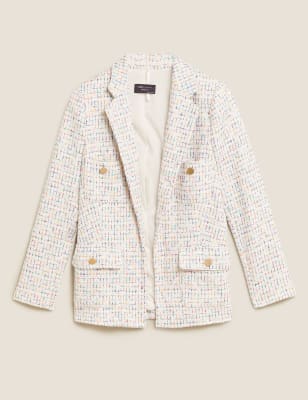 Marks and shop spencer tweed blazer