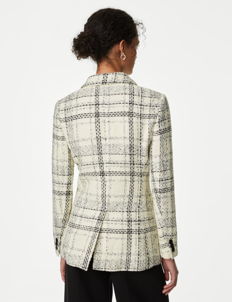 PETITE Checked Blazer, M&S Collection