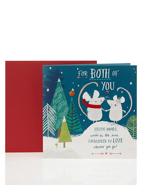 Twice as Mice Couples Christmas Card Image 2 of 4