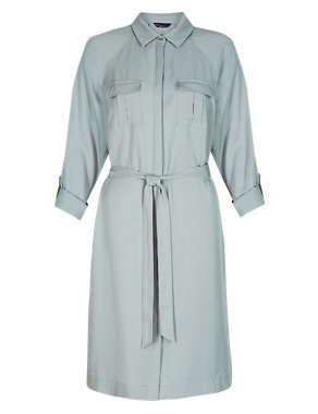 Twiggy for M&S Collection Belted Shirt Dress Image 2 of 7