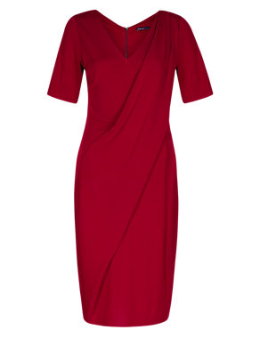 Twiggy for M&S Collection Drape Front Dress with Secret Support™ Image 2 of 5