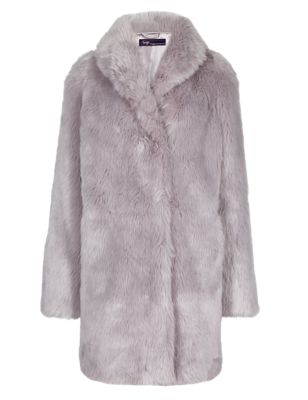 Twiggy for M&S Collection Faux Fur Coat | Twiggy | M&S