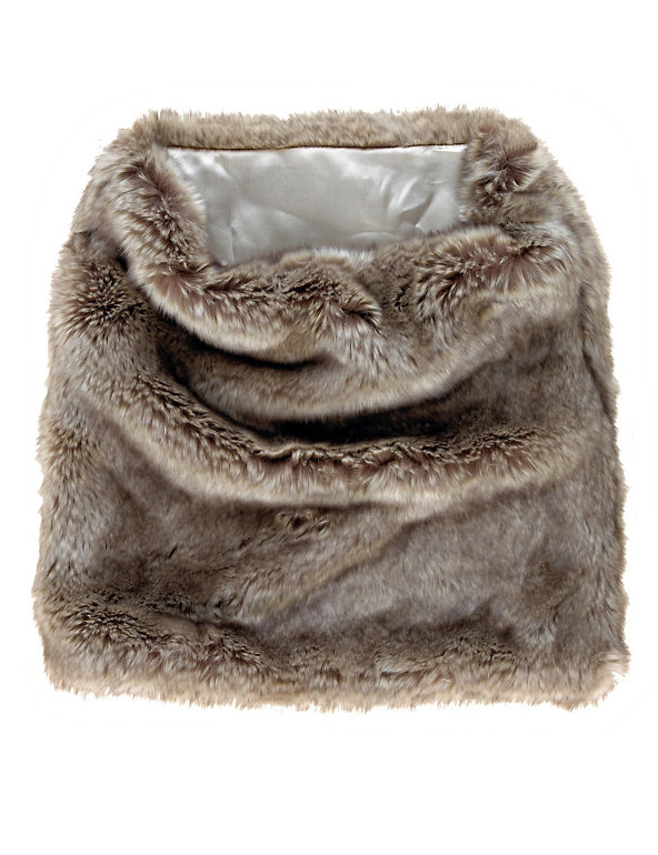 Twiggy for M&S Collection Faux Fur Snood Scarf Image 1 of 2