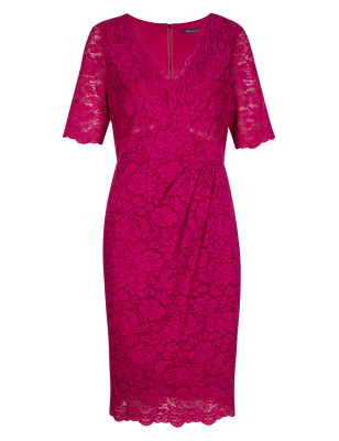 Twiggy for M&S Collection Floral Lace Dress with Secret Support ...