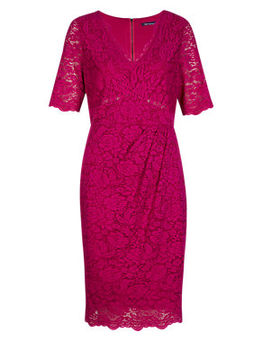 Twiggy for M&S Collection Floral Lace Dress with Secret Support™ Image 2 of 6