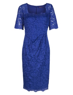 Twiggy for M S Collection Floral Lace Pleated Dress with Secret