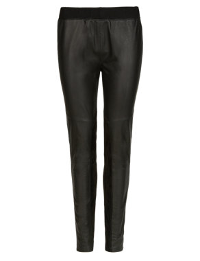 Twiggy for M&S Collection Leather Leggings Image 2 of 5