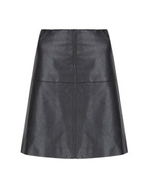 Twiggy for M&S Collection Panelled A-Line Mini Skirt Image 2 of 4