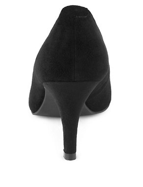 Twiggy for M&S Collection Suede Pointed Toe Court Shoes with Insolia® Image 2 of 4