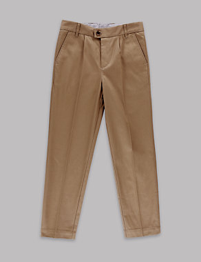 Twill Chino Trousers (5-14 Years) Image 2 of 3