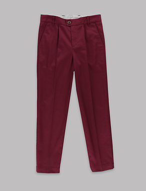 Twill Chino Trousers (5-14 Years) Image 2 of 3
