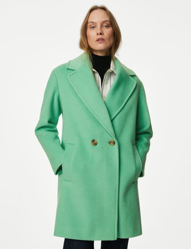 H and m top double breasted coat