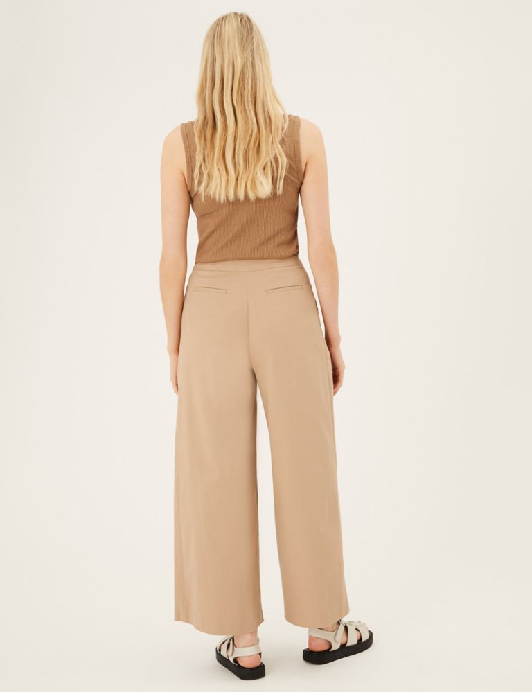 Twill Wide Leg Trousers 3 of 5