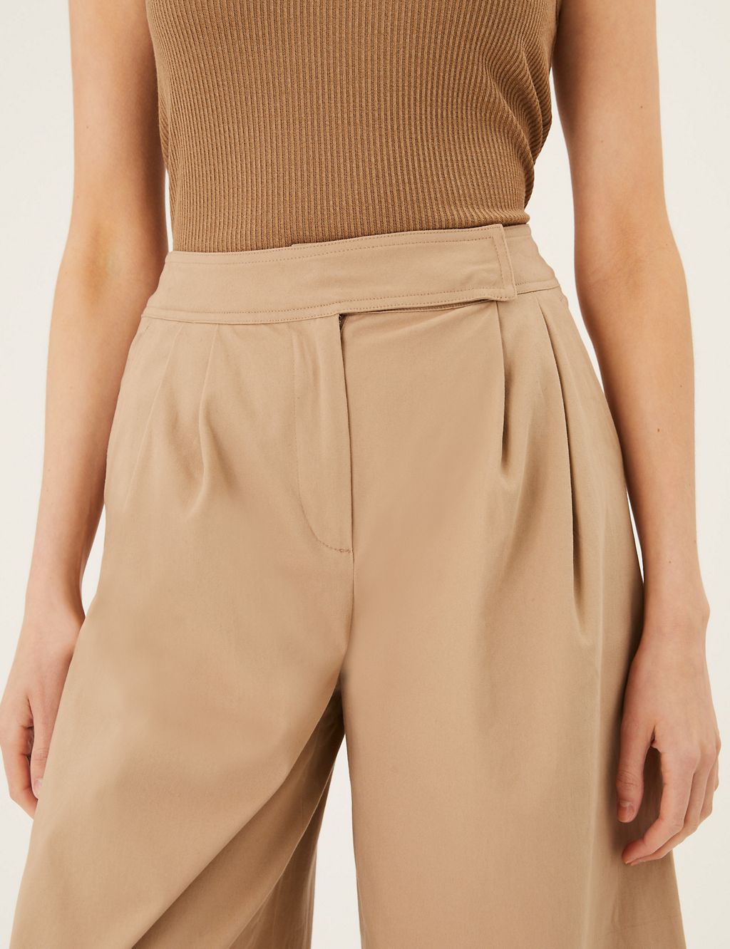 Twill Wide Leg Trousers 4 of 5