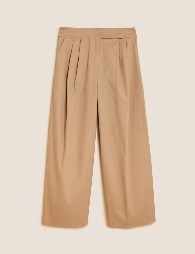 Twill Wide Leg Trousers 2 of 5