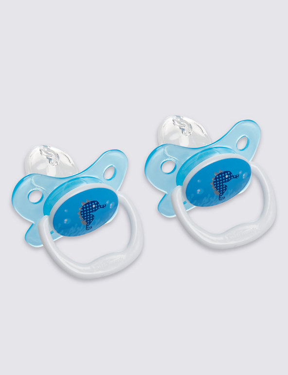 Twin Pack Orthodontic Soother 1 Year + Image 1 of 2
